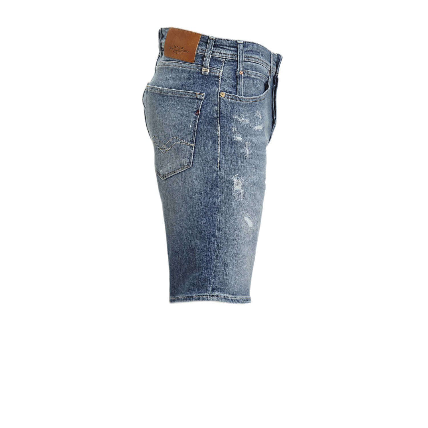 REPLAY tapered fit short blauw