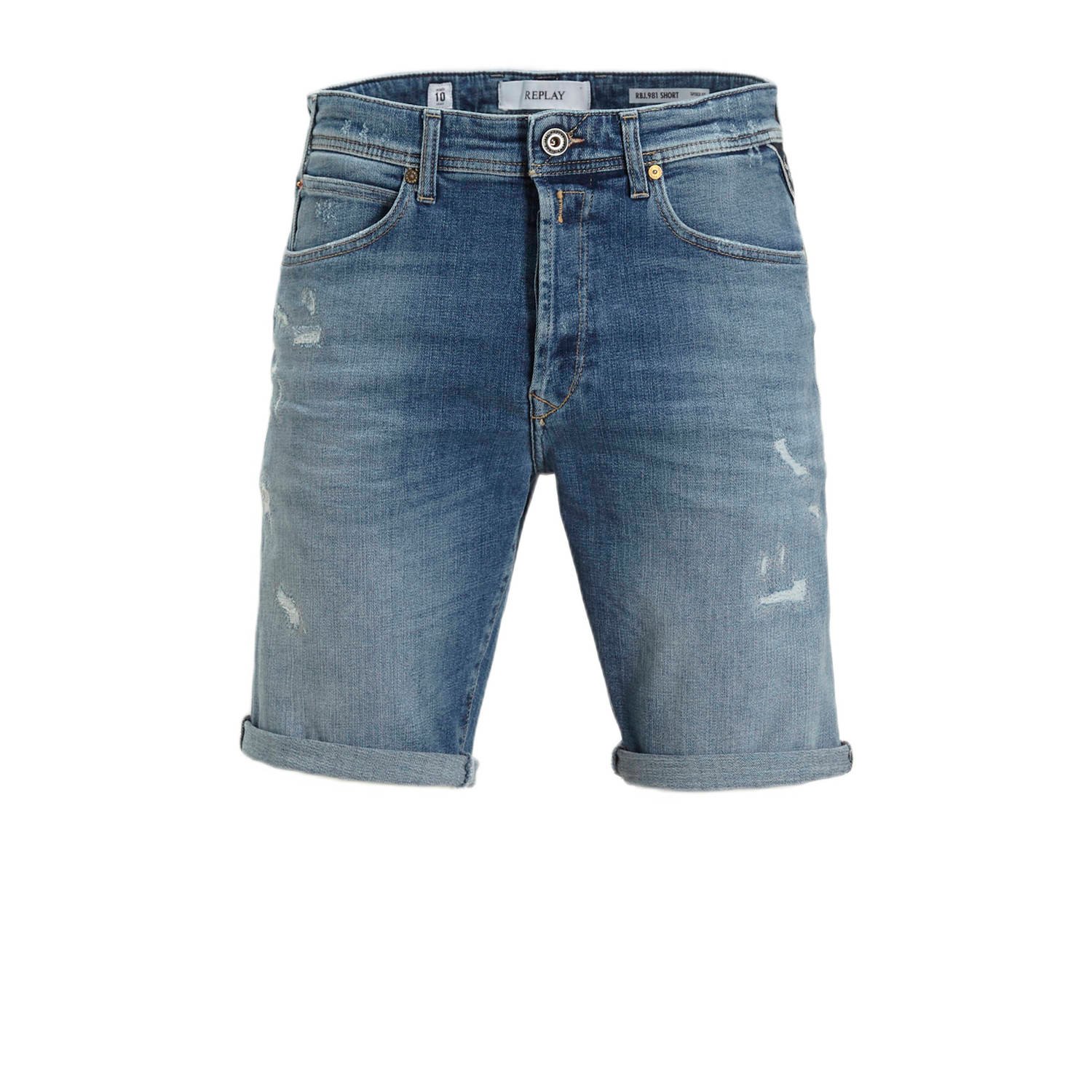 Replay RBJ.981 Aged-Destroyed Heren Short