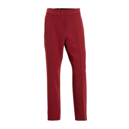 Ruby tapered fit pantalon bordeauxrood afbeelding