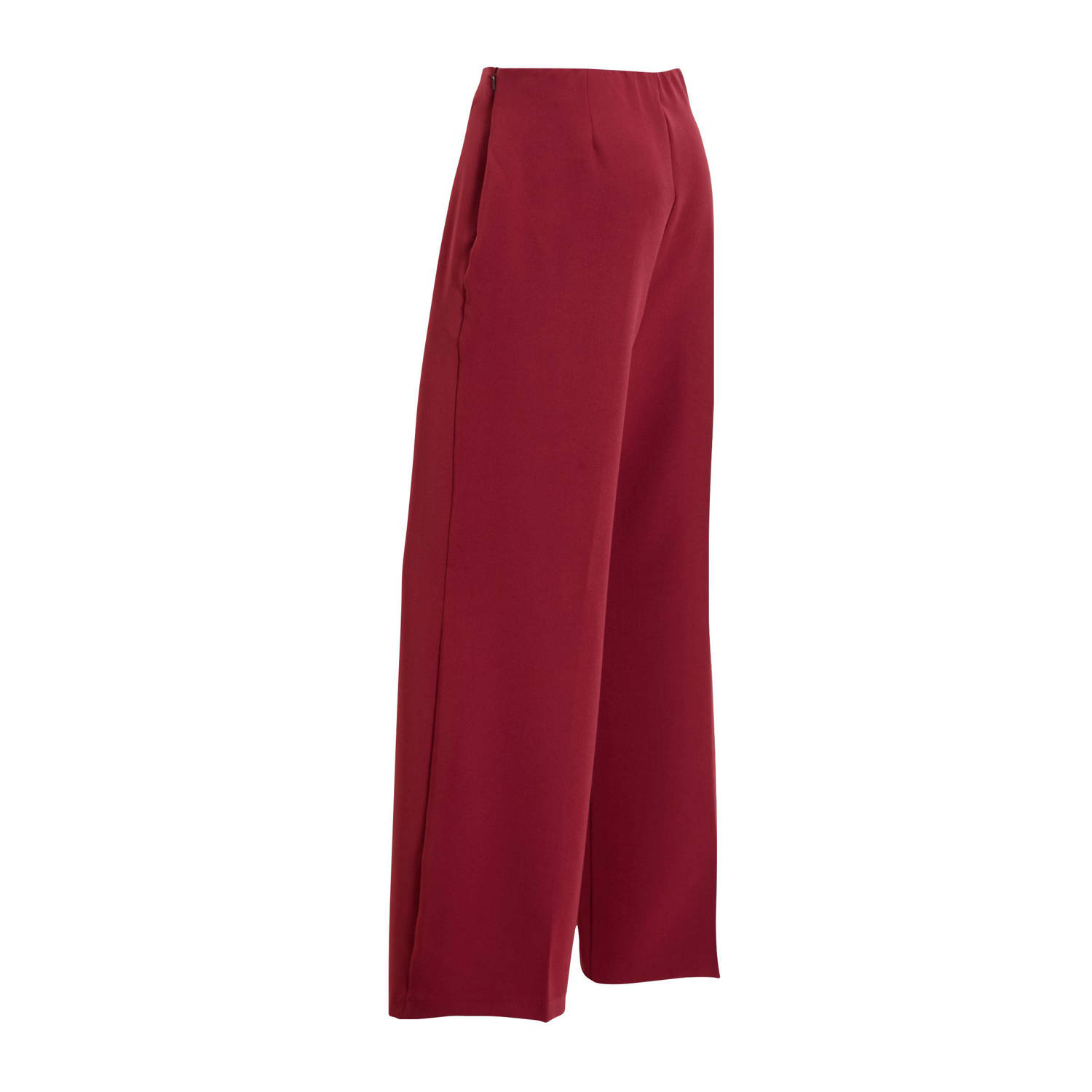 Ruby wide leg pantalon bordeauxrood