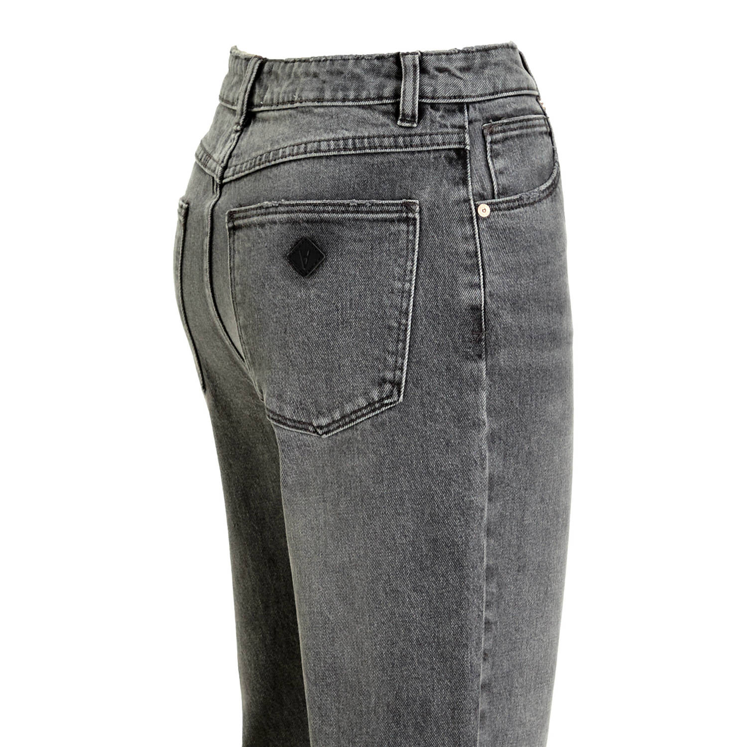 Abrand Jeans high waist straight leg jeans grey denim