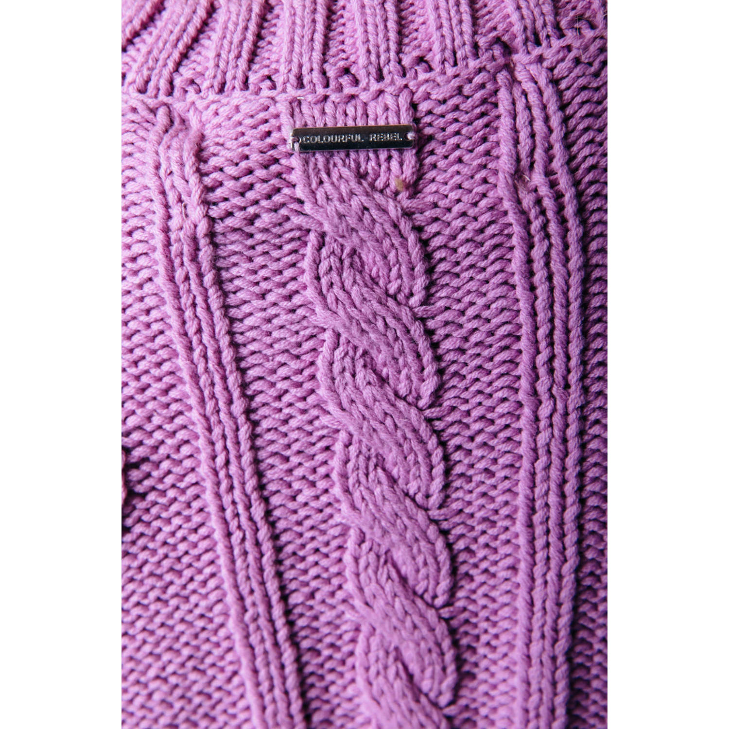 Colourful Rebel gebreide trui violet