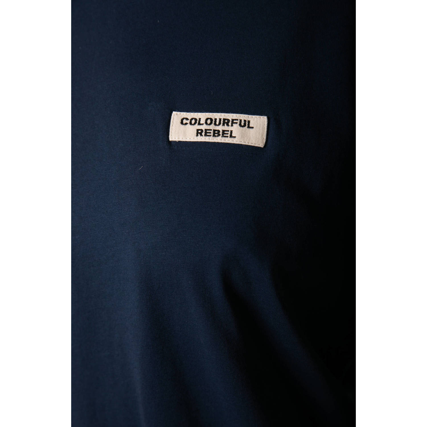 Colourful Rebel T-shirt met logo donkerblauw