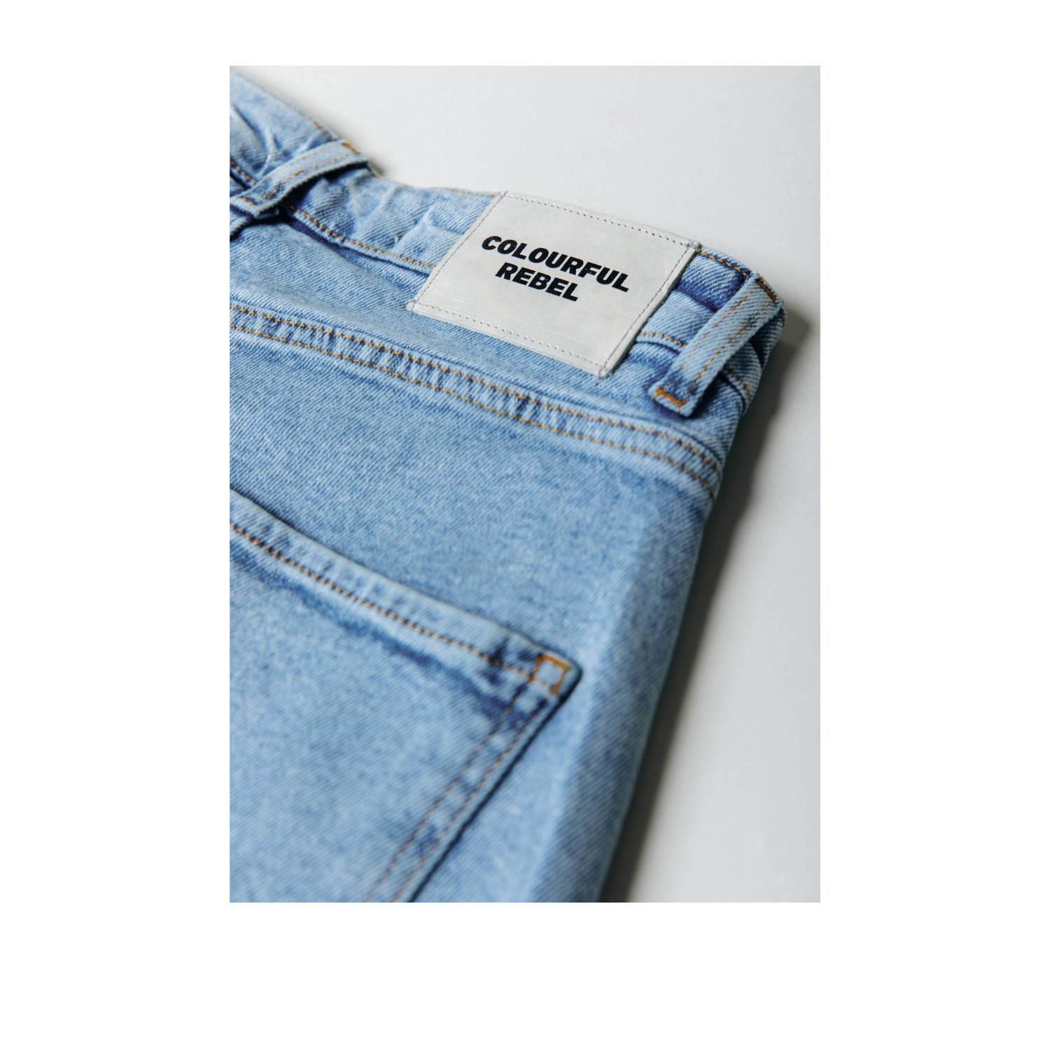 Colourful Rebel high waist wide jeans Gaias light denim blue