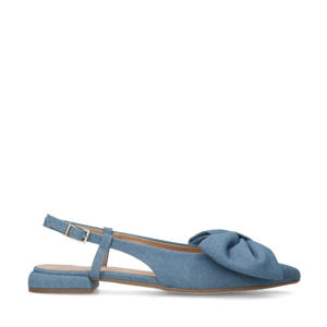   denim slingback loafers blauw