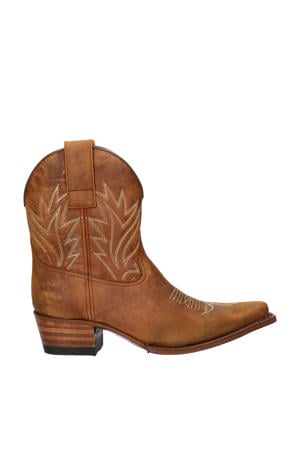 suède cowboylaarzen cognac