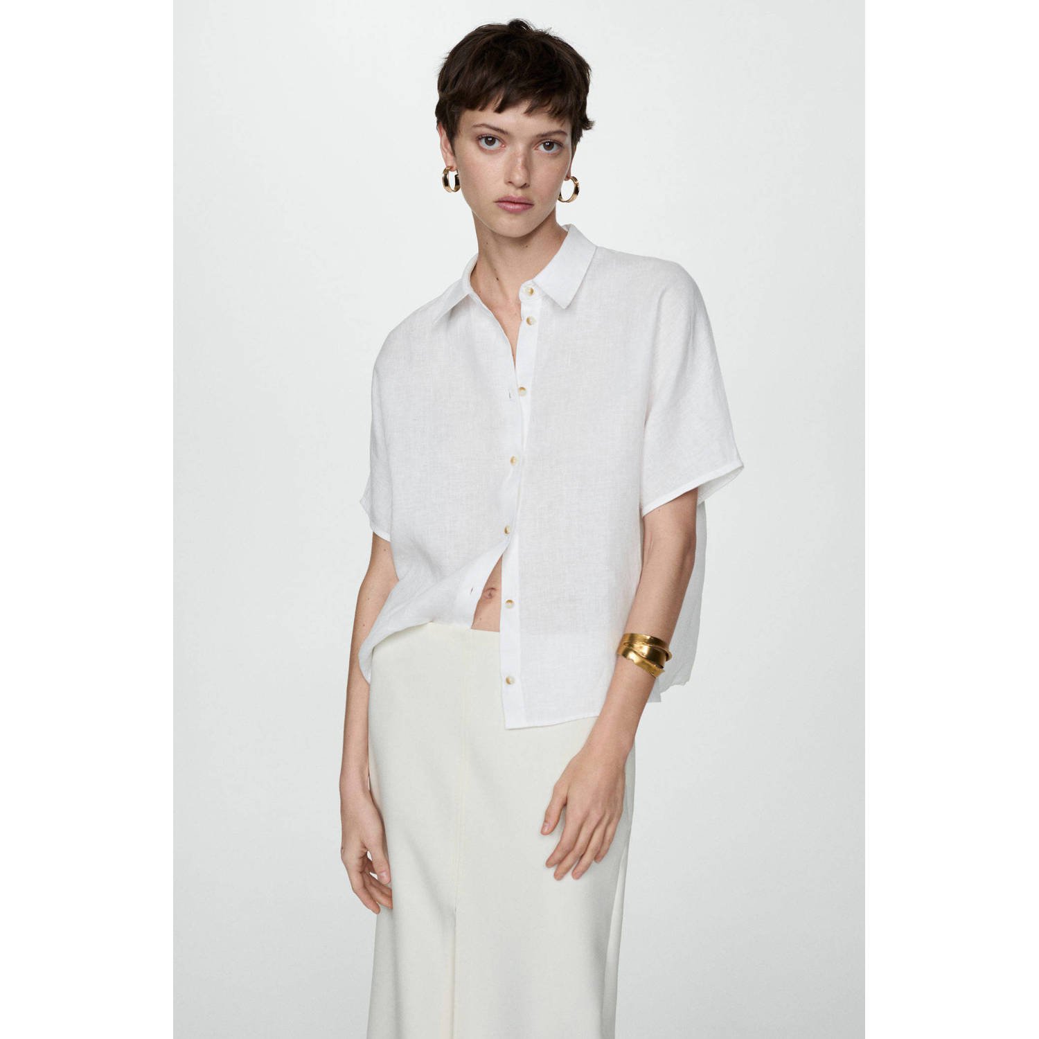 Mango blouse wit