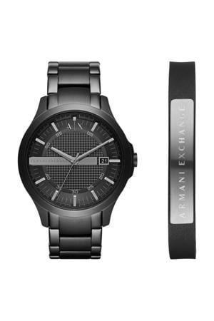 horloge + armband AX7101 zwart