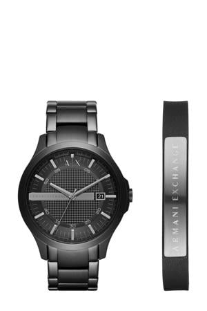 horloge + armband AX7101 zwart