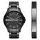 Armani Exchange horloge + armband AX7101  zwart