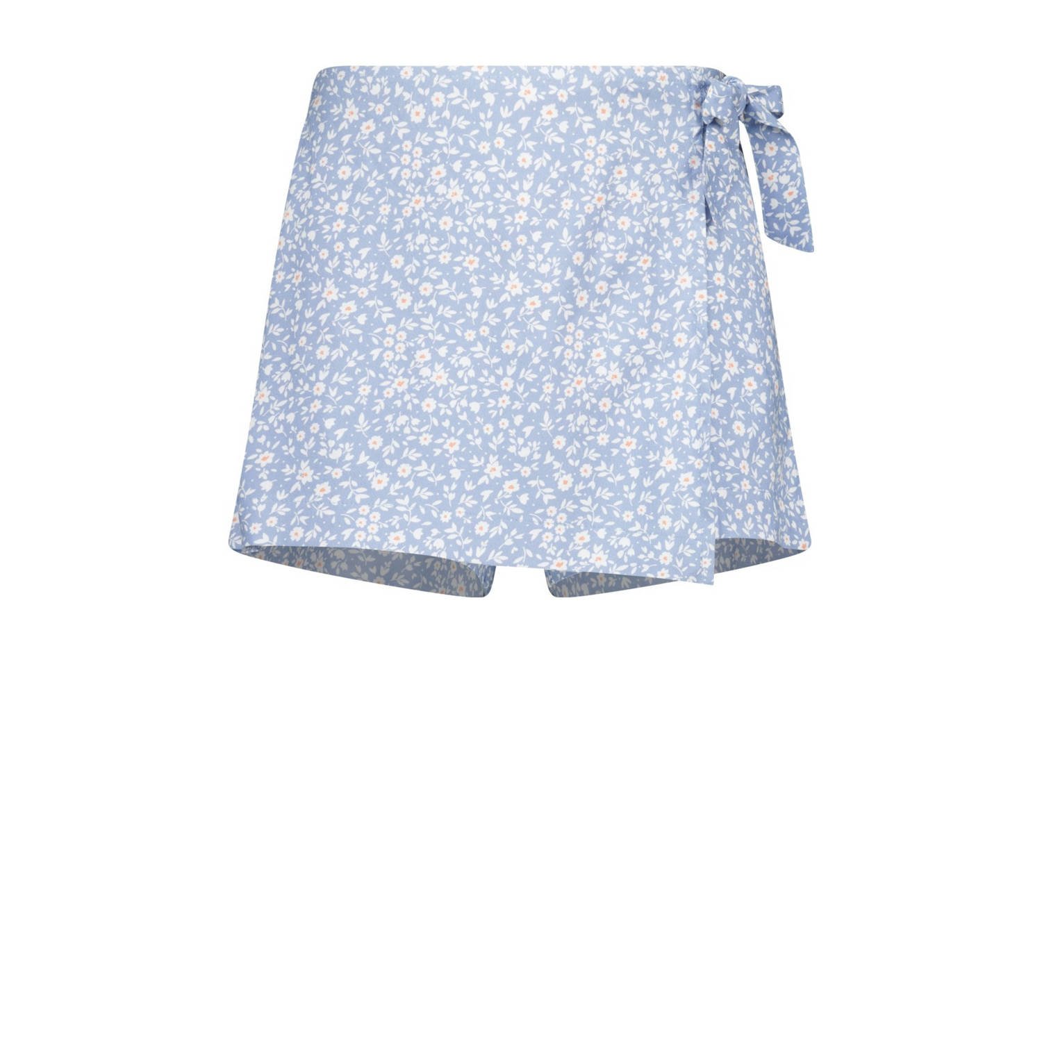 America Today gebloemde skort lichtblauw Rok Meisjes Viscose Bloemen 146 152