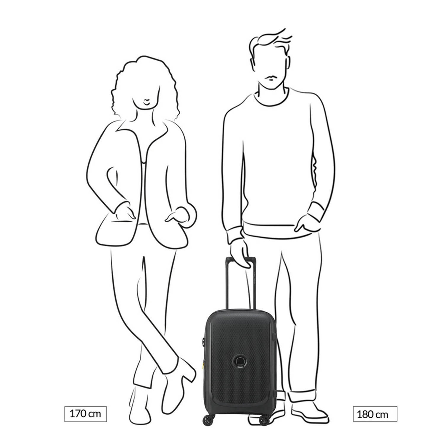 Delsey trolley Belmont Plus MR 55 cm. rood