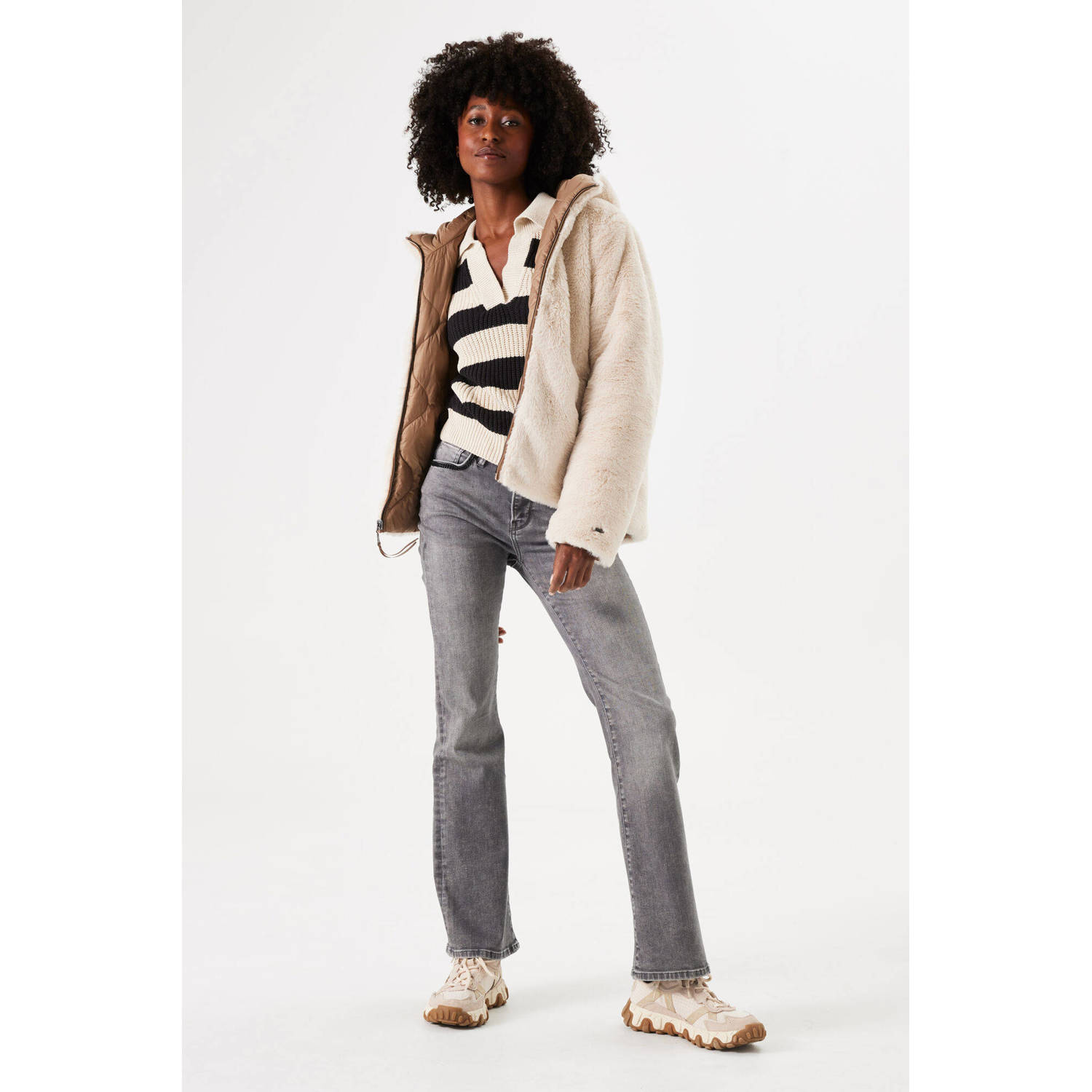 Garcia jas beige bruin