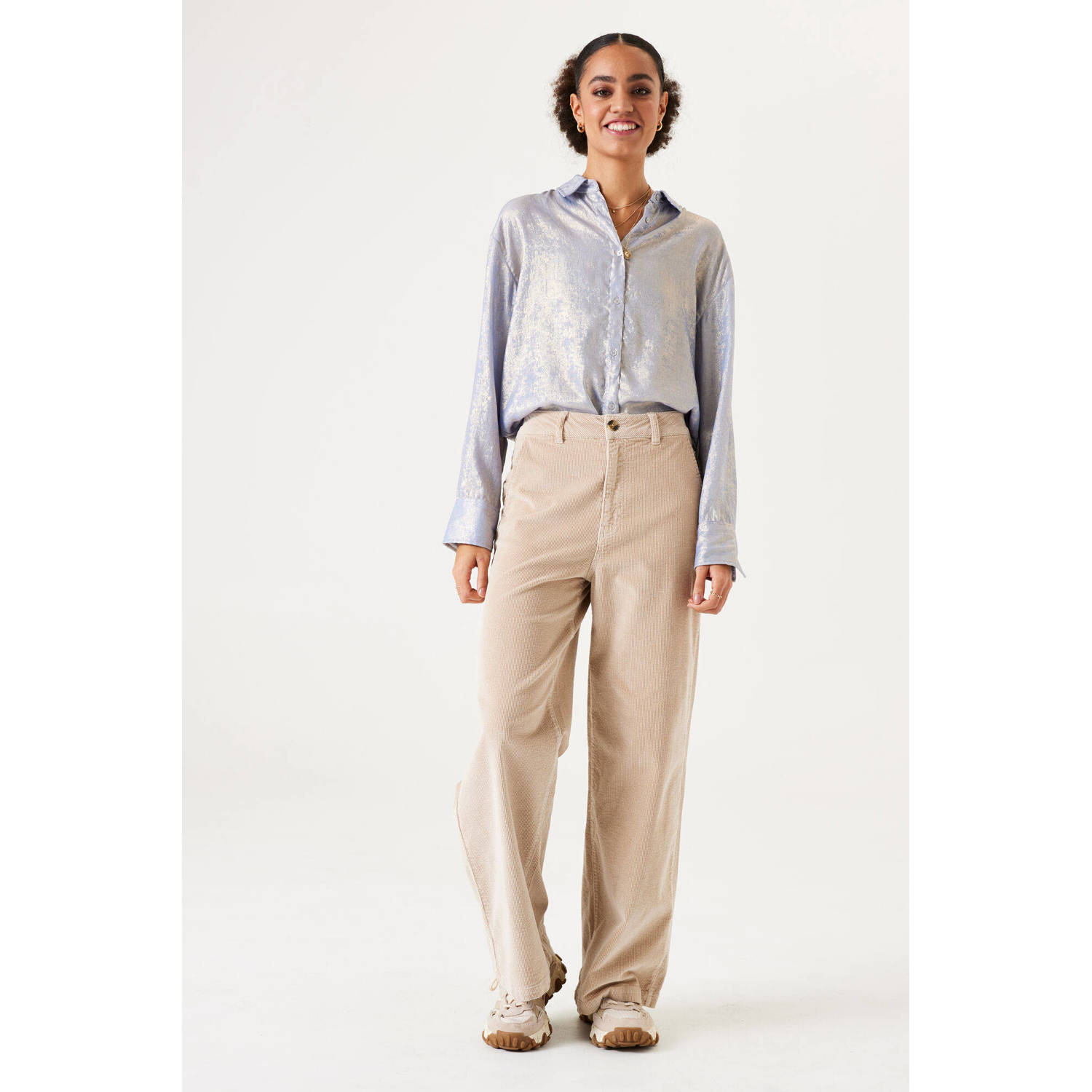 Garcia blouse paars glitters