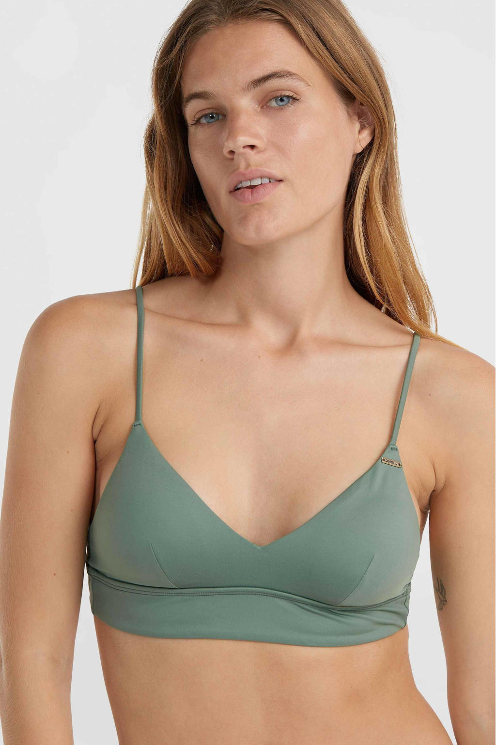 O'Neill voorgevormde crop bikinitop Wave groen