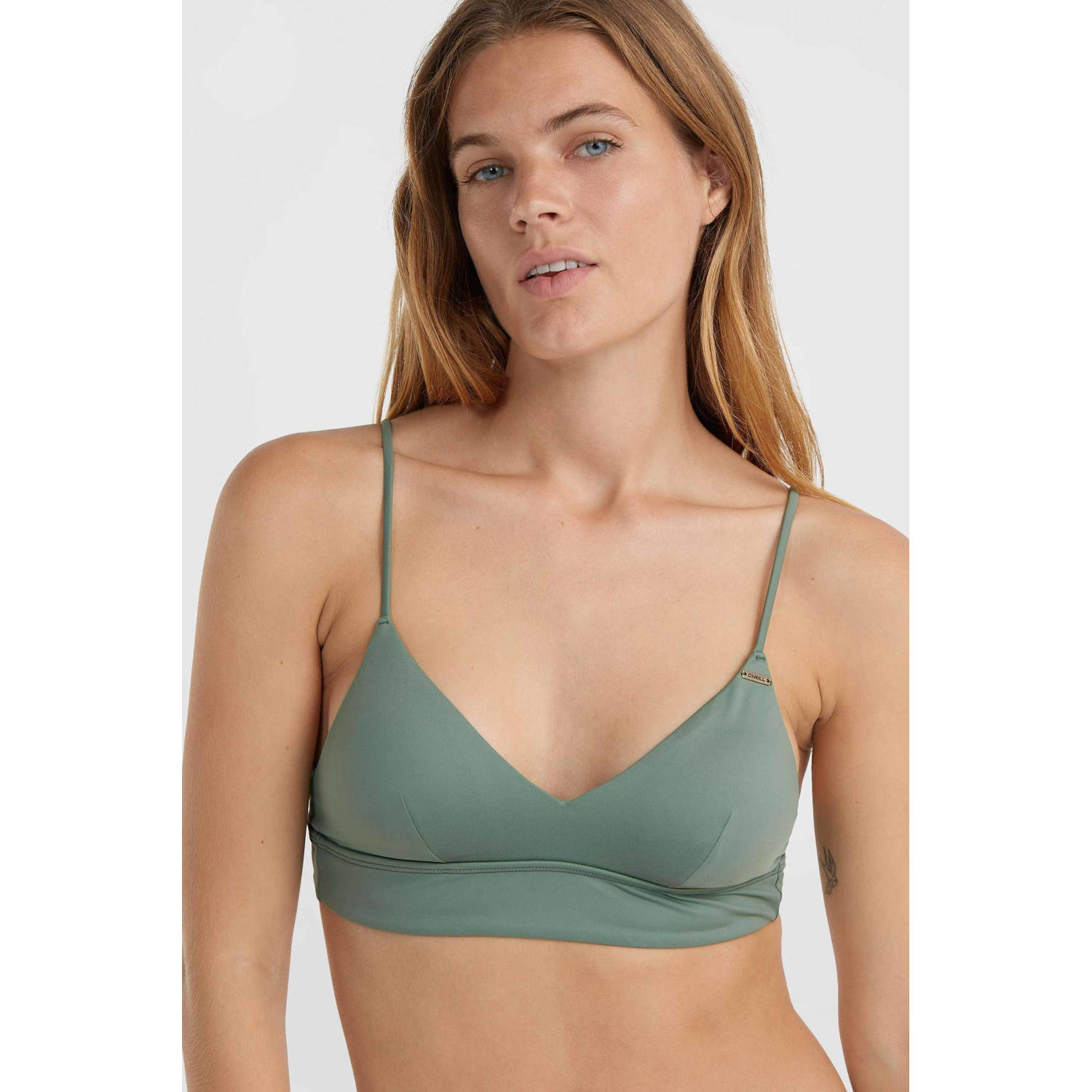 O'Neill voorgevormde crop bikinitop Wave groen