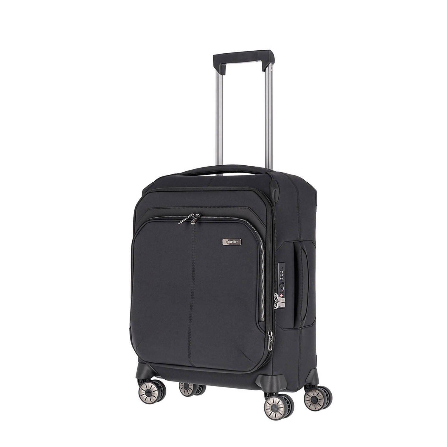 Travelite trolley Priima 55 cm. Expandable zwart