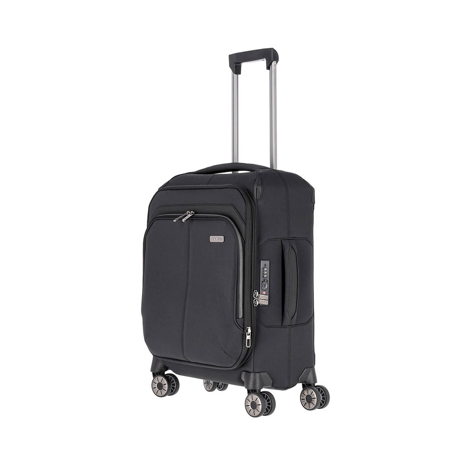 Travelite trolley Priima 55 cm. Expandable zwart