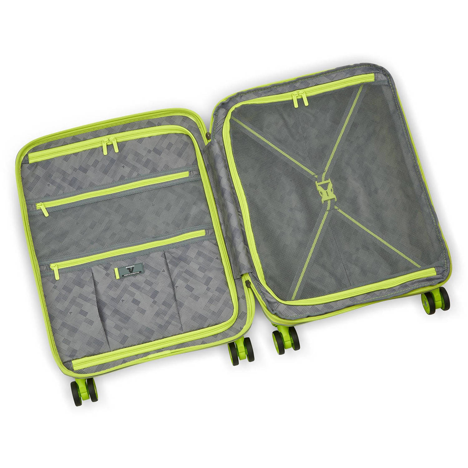 Roncato trolley B-Flying 55 cm. Expandable limegroen