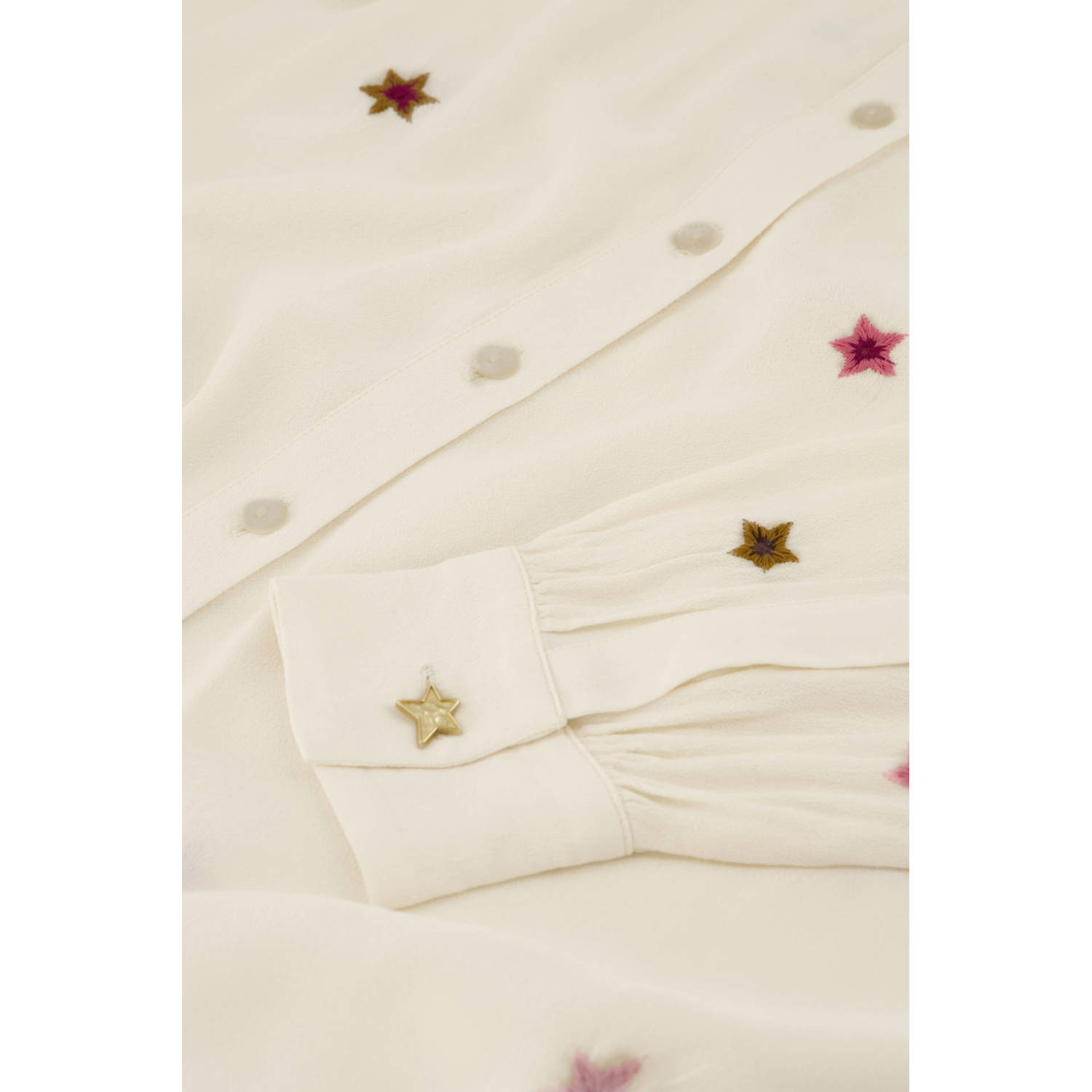 Fabienne Chapot blouse met sterren crème multi