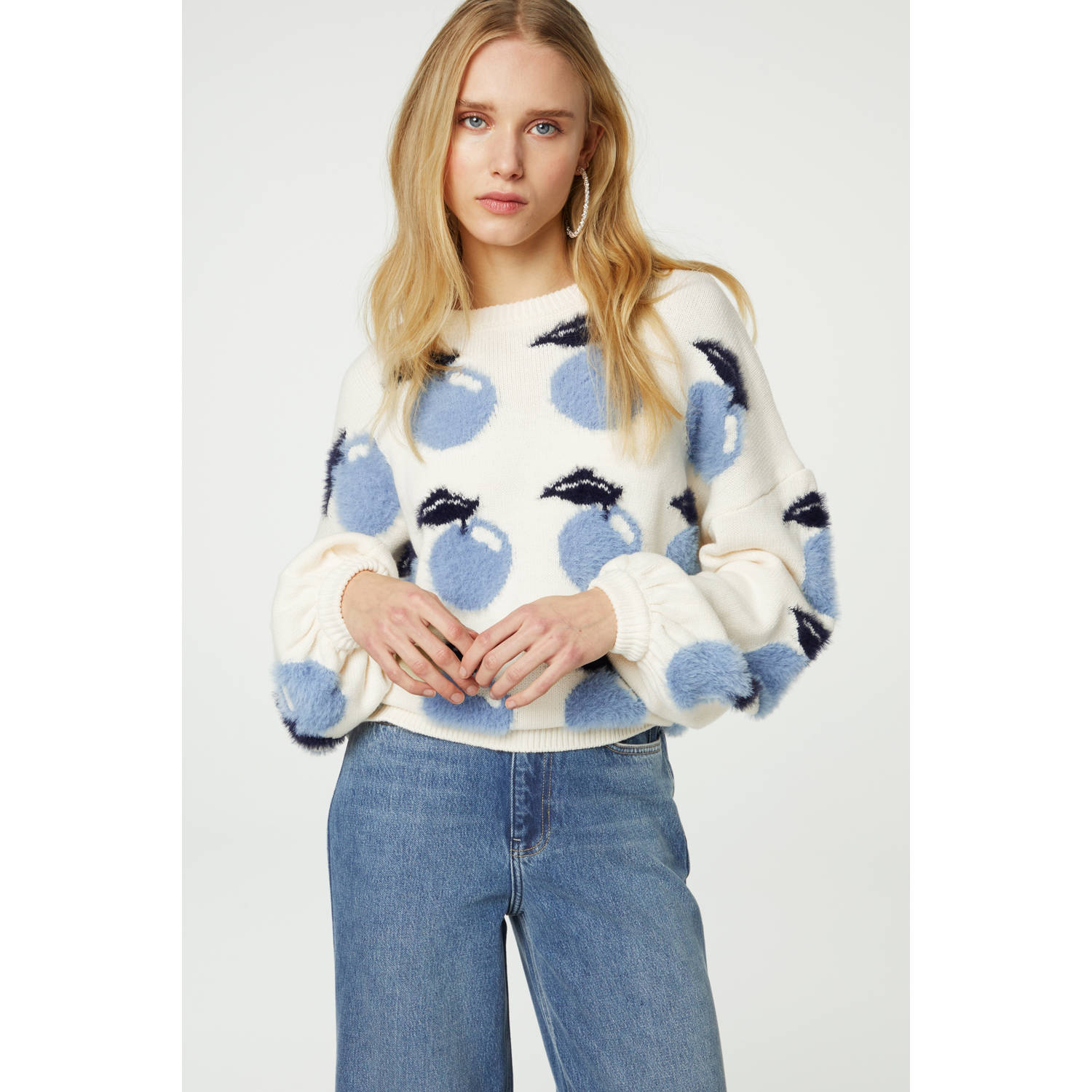 FABIENNE CHAPOT Dames Truien & Vesten Apple Pullover Gebroken Wit