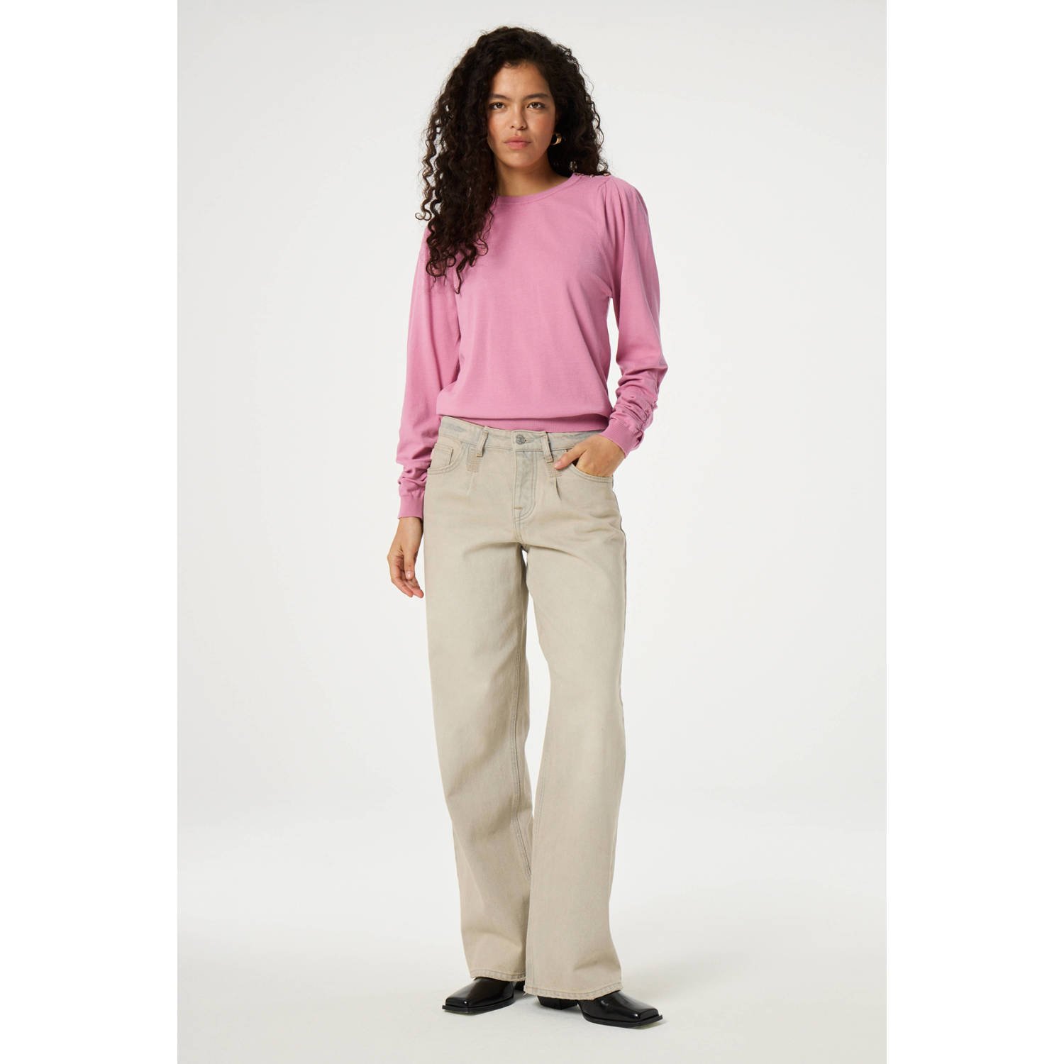 FABIENNE CHAPOT Dames Truien & Vesten Molly Scrunch Pullover Roze