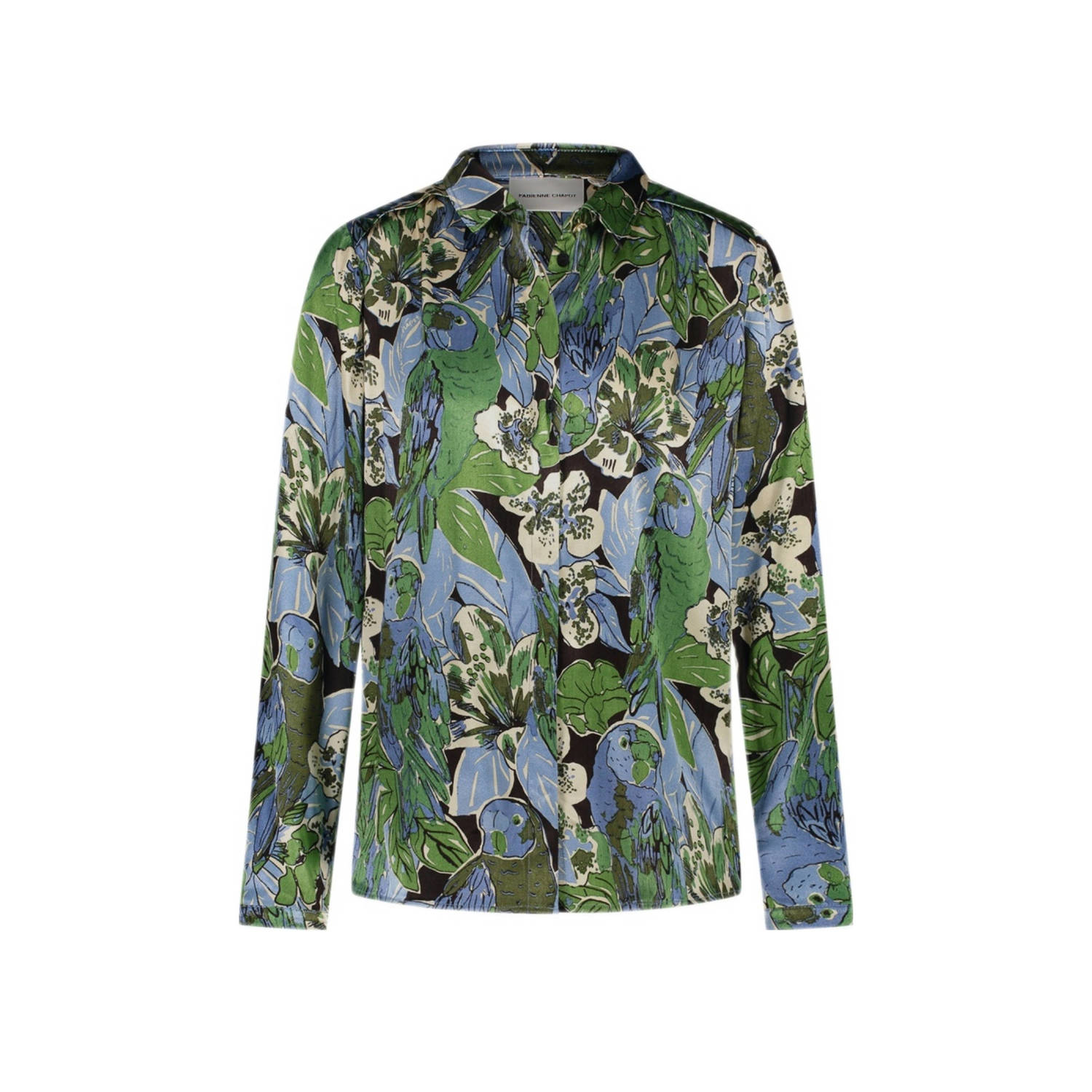 Fabienne Chapot Bloemenblouse met jungleprint Multicolor Dames