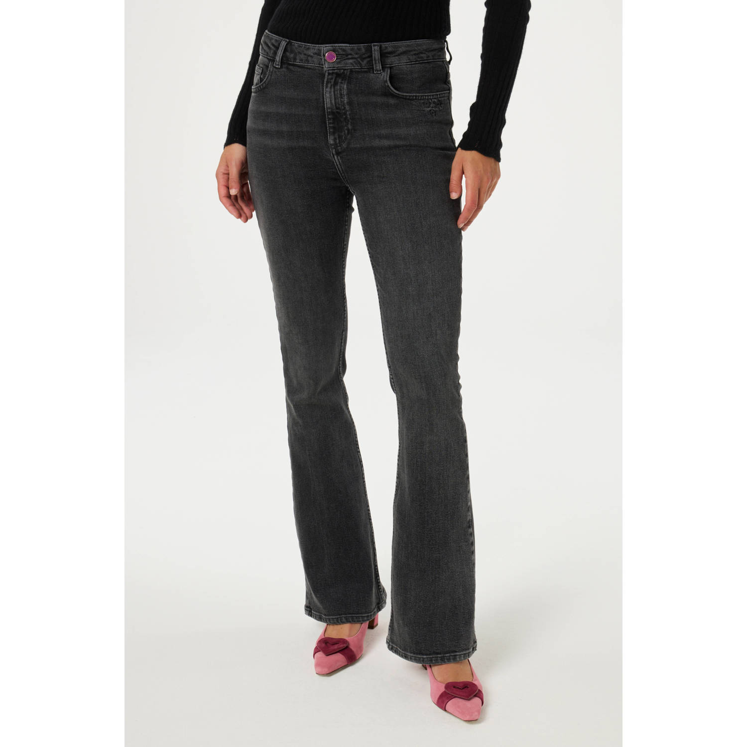 Fabienne Chapot Zwarte Flare Jeans voor elke gelegenheid Gray Dames