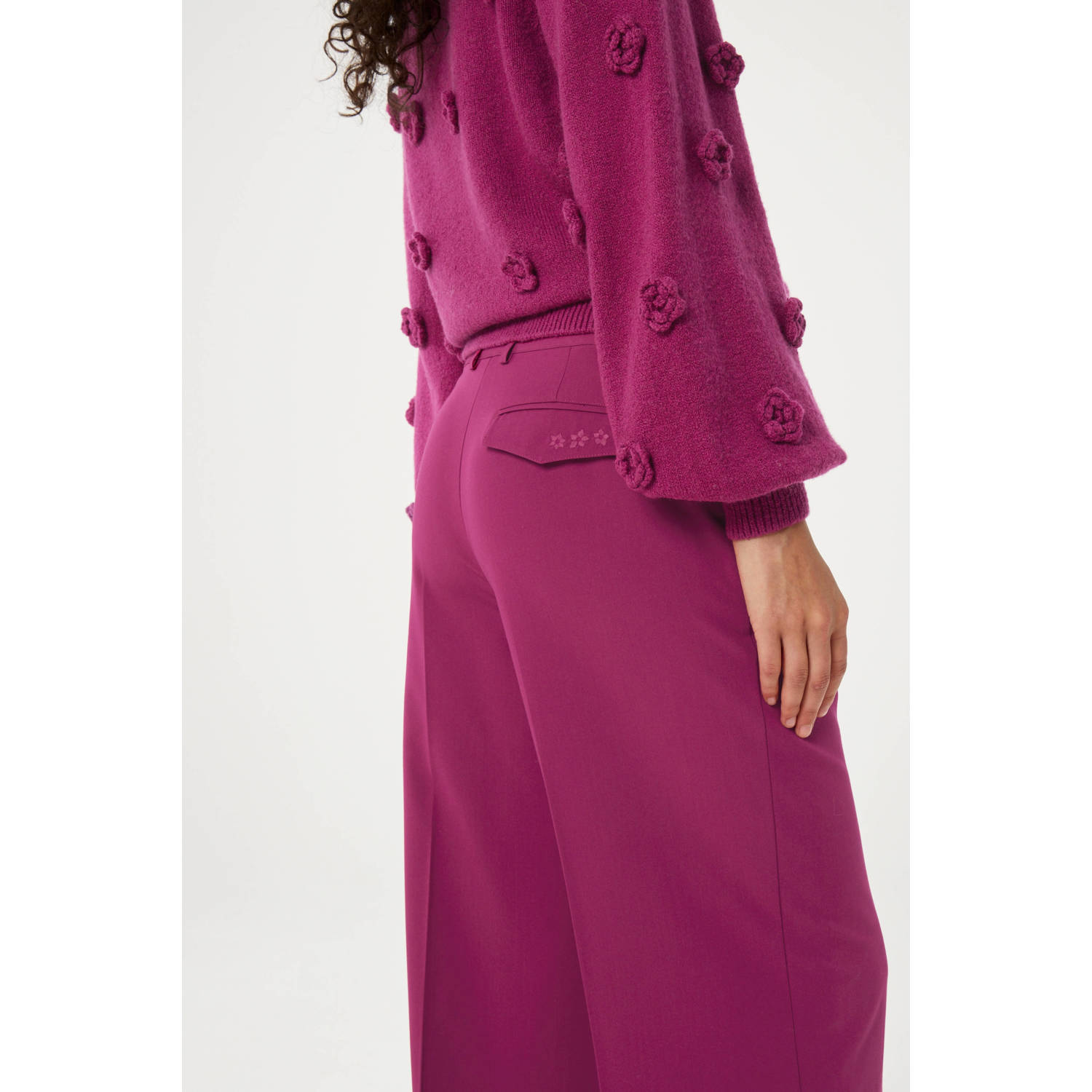 Fabienne Chapot wide leg pantalon Nolan roze