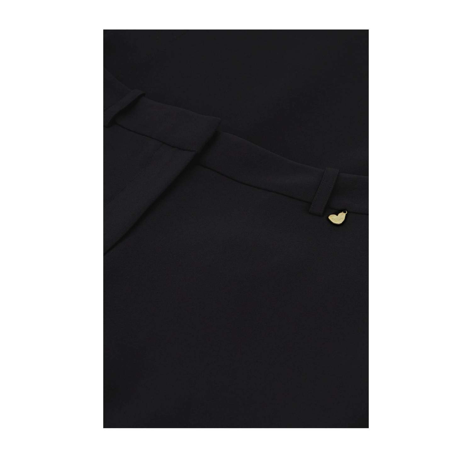 Fabienne Chapot high waist straight fit broek zwart