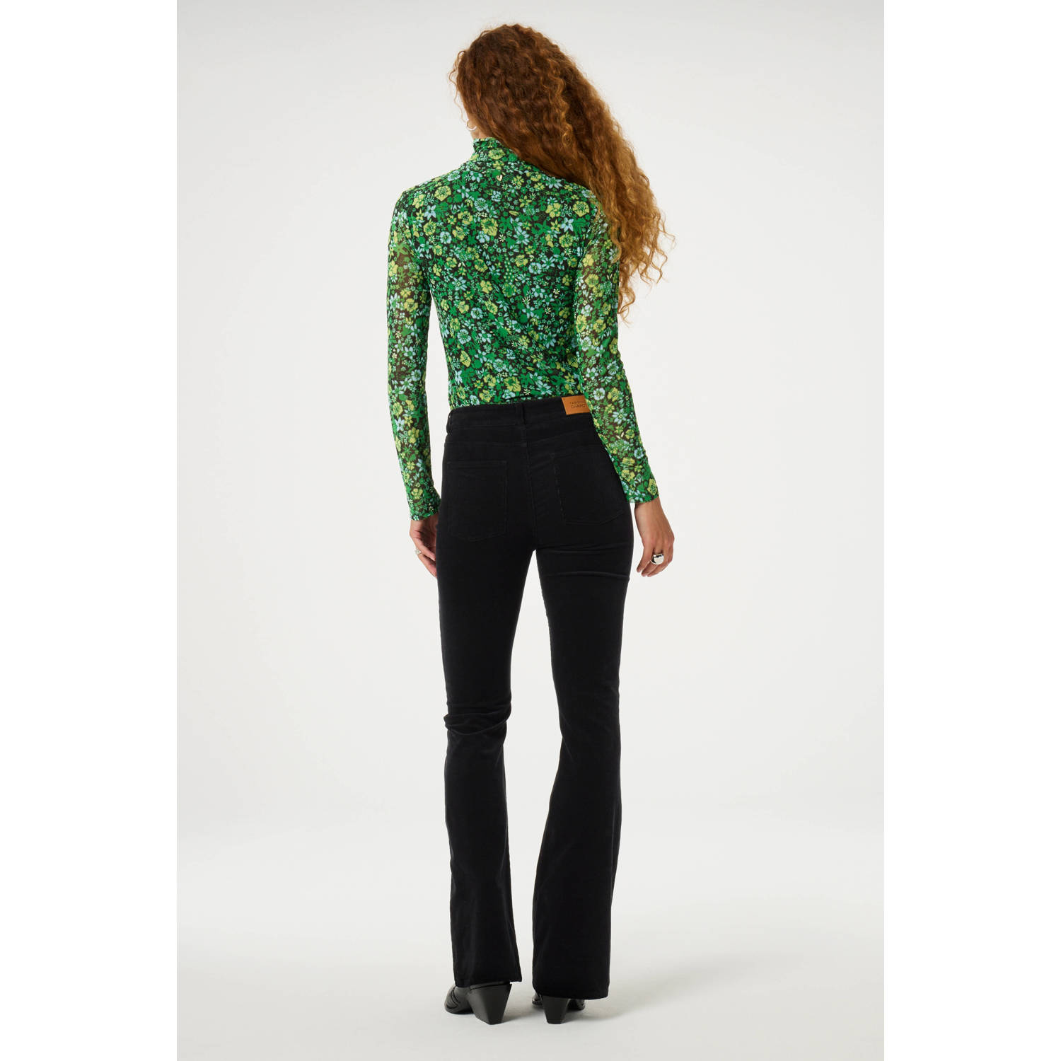 Fabienne Chapot flared broek zwart
