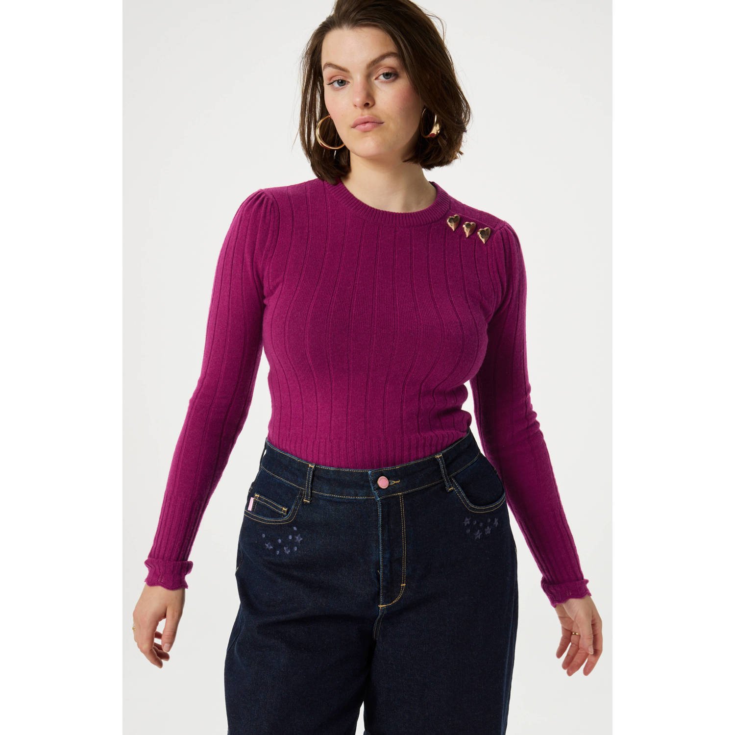 FABIENNE CHAPOT Dames Truien & Vesten Banda Pullover Paars