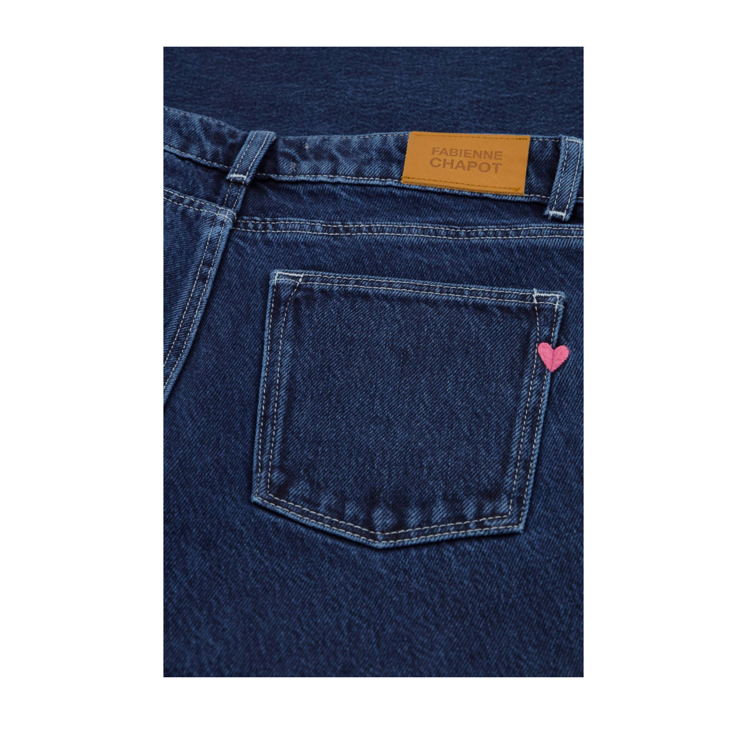 Fabienne Chapot wide leg jeans medium blue denim
