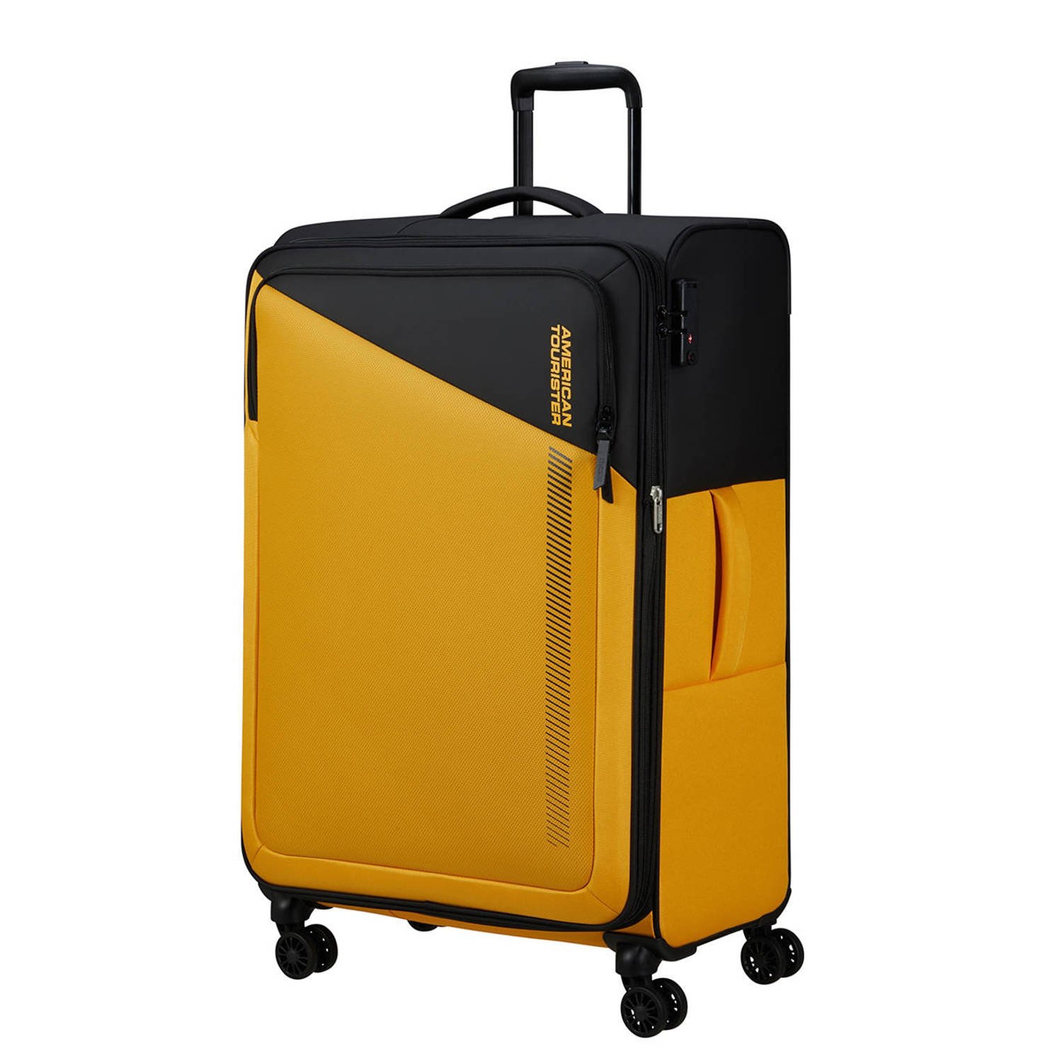 American Tourister trolley Daring Dash 77 cm. Expandable geel zwart