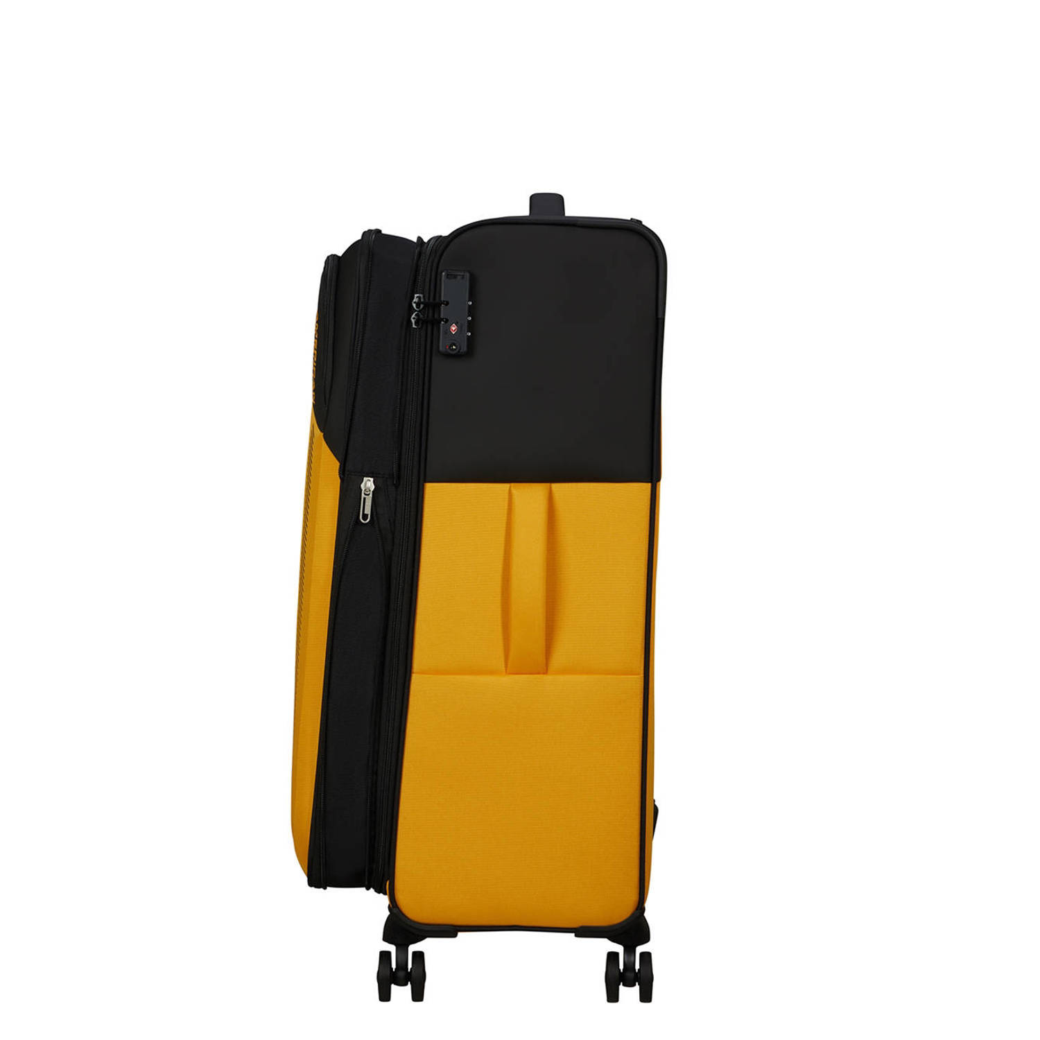 American Tourister trolley Daring Dash 77 cm. Expandable geel zwart