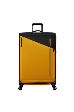 Wehkamp American Tourister trolley Daring Dash 77 cm. Expandable geel/zwart aanbieding