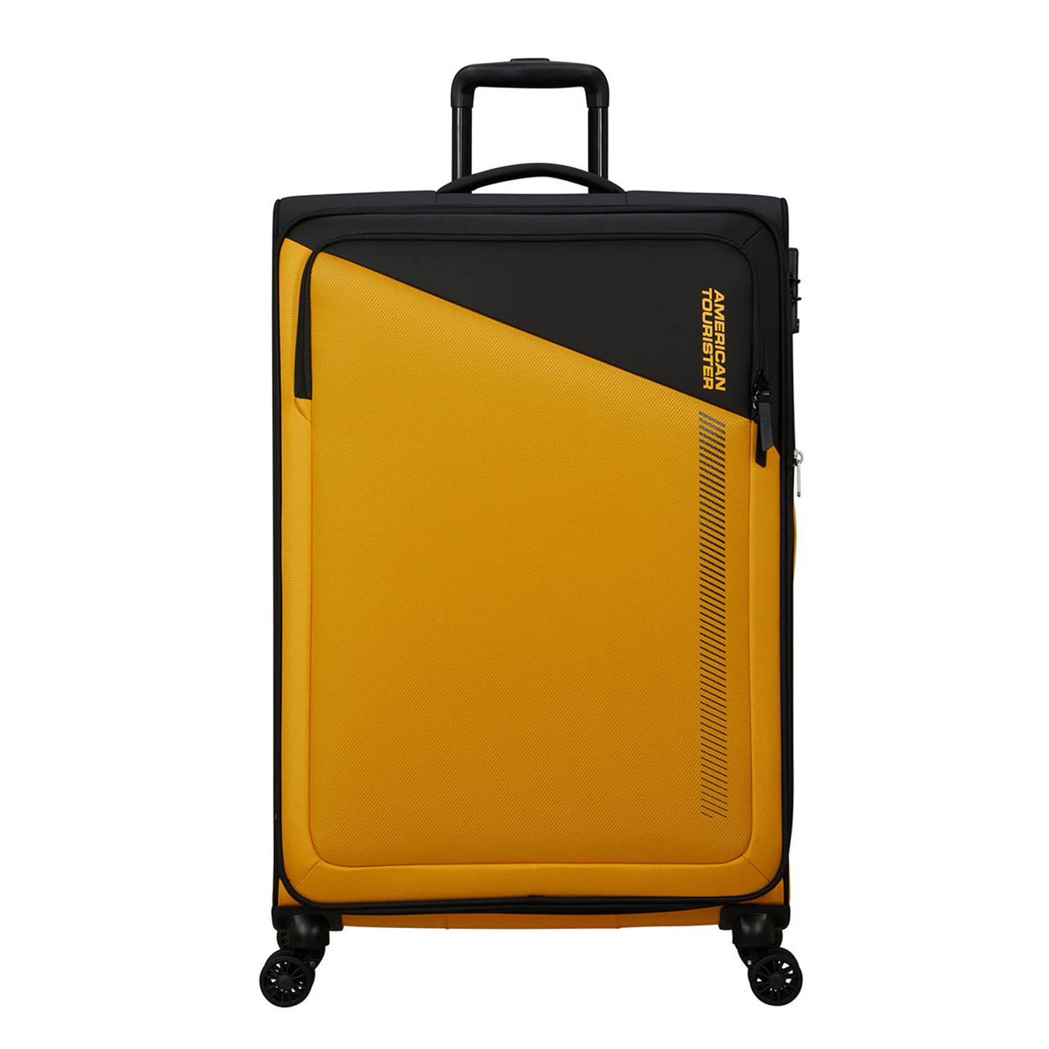 American Tourister trolley Daring Dash 77 cm. Expandable geel zwart