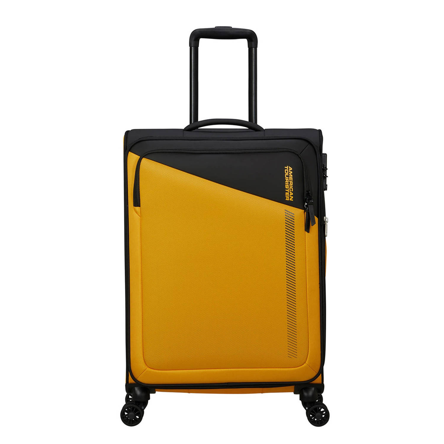 American Tourister trolley Daring Dash 66 cm. Expandable geel zwart