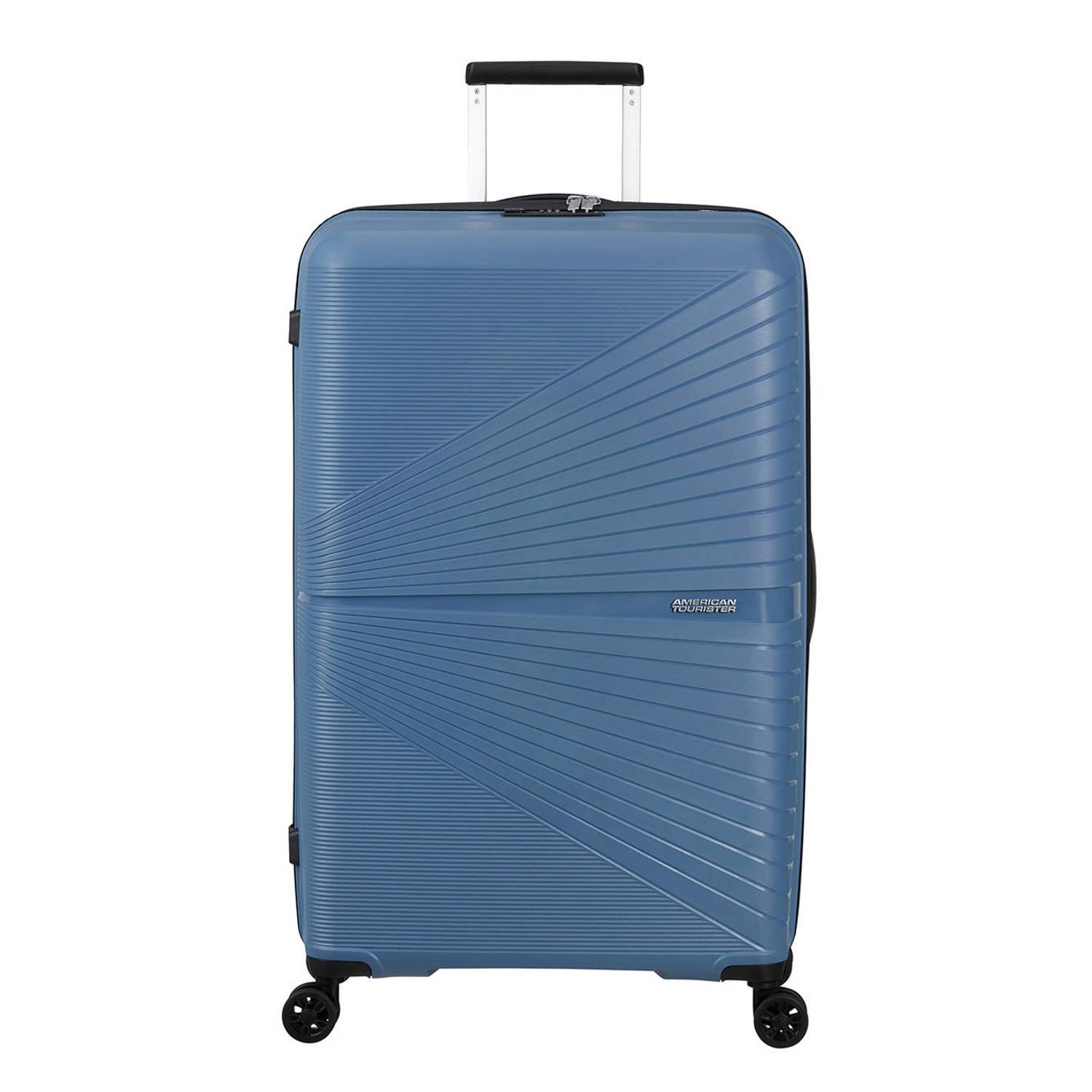 American Tourister Lichtgewicht Spinner Koffer met TSA Slot Blue Unisex