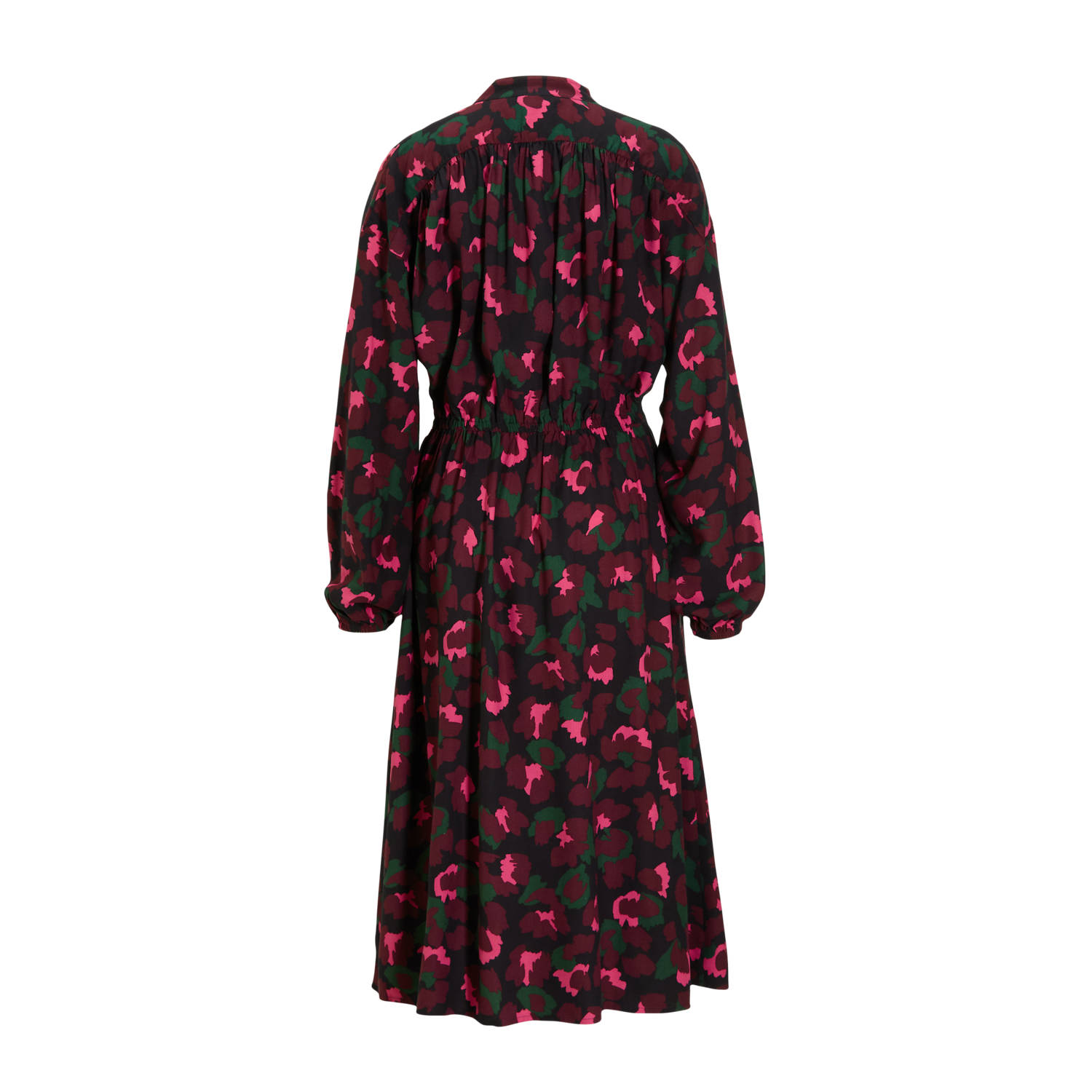 Miljuschka by Wehkamp blousejurk met panterprint zwart roze groen