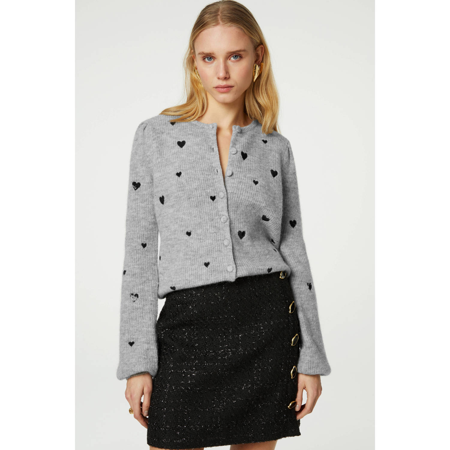 FABIENNE CHAPOT Dames Truien & Vesten Lidia Cardigan Antraciet
