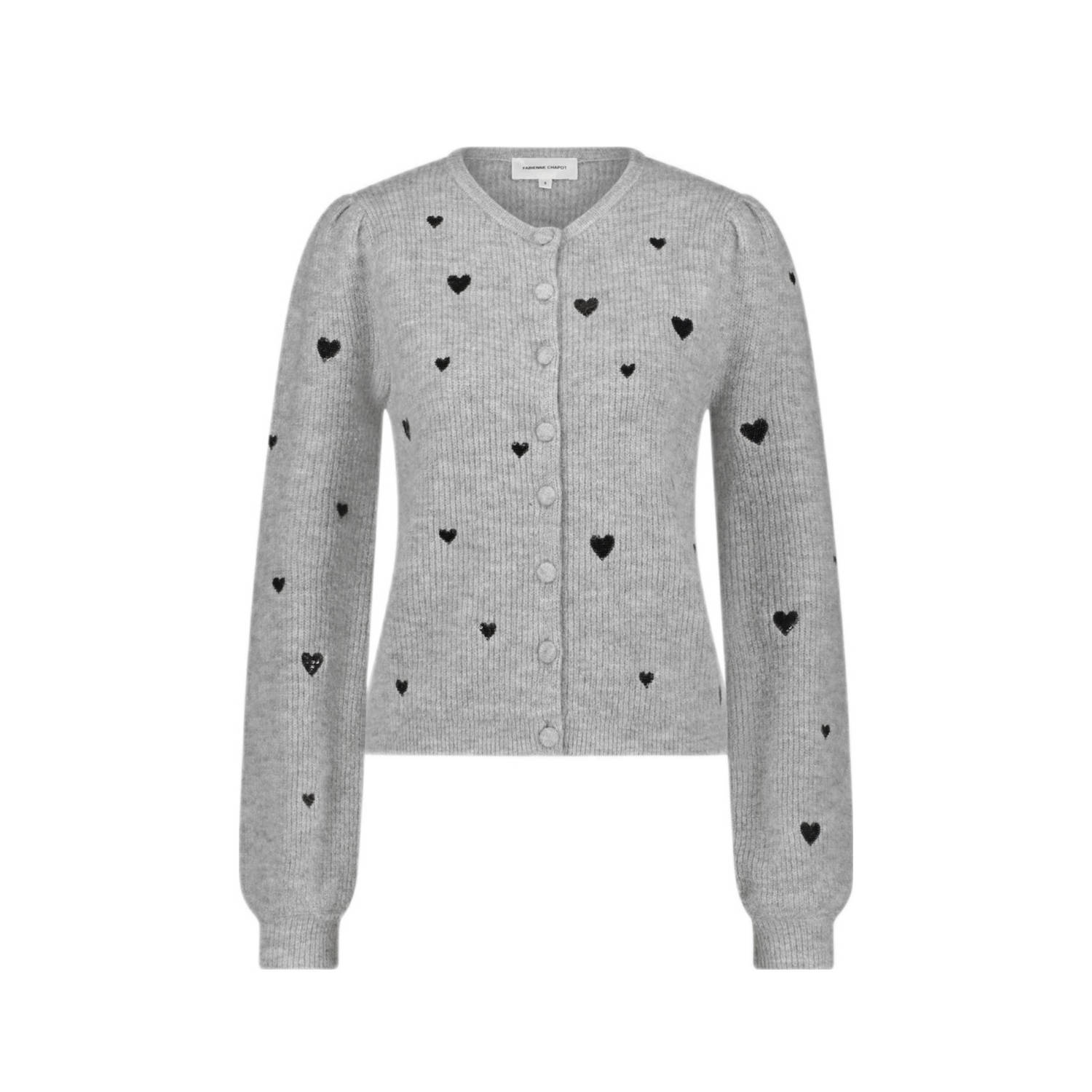 FABIENNE CHAPOT Dames Truien & Vesten Lidia Cardigan Antraciet
