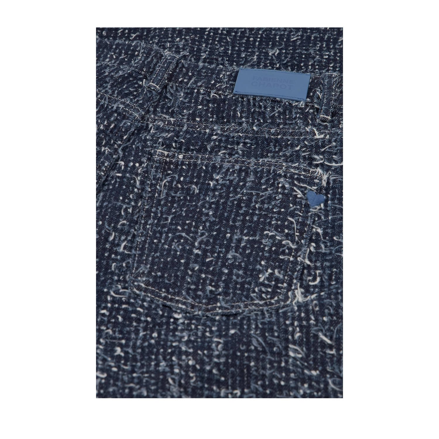 Fabienne Chapot high waist wide leg jeans Thea dark blue denim wit