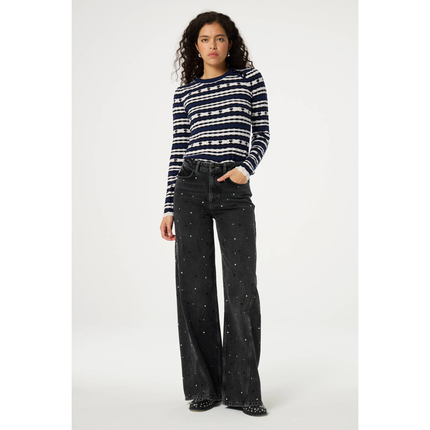 Fabienne Chapot pullover donkerblauw