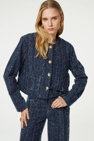 jasje Davis dark blue denim/ wit