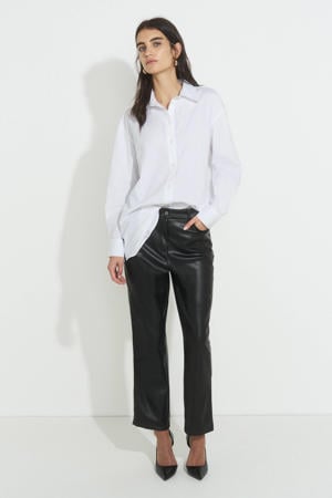 imitatieleren broek zwart