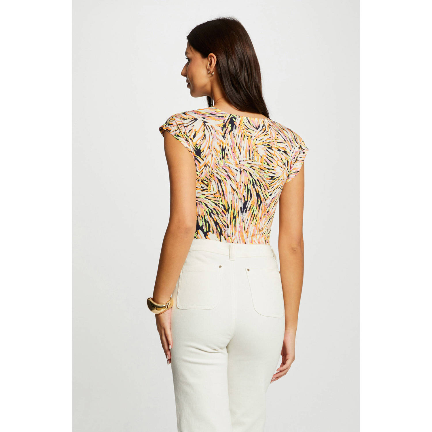 Morgan top met all over print multi