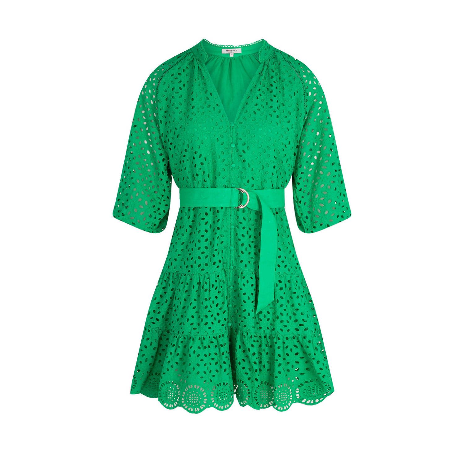 Morgan trapeze jurk groen