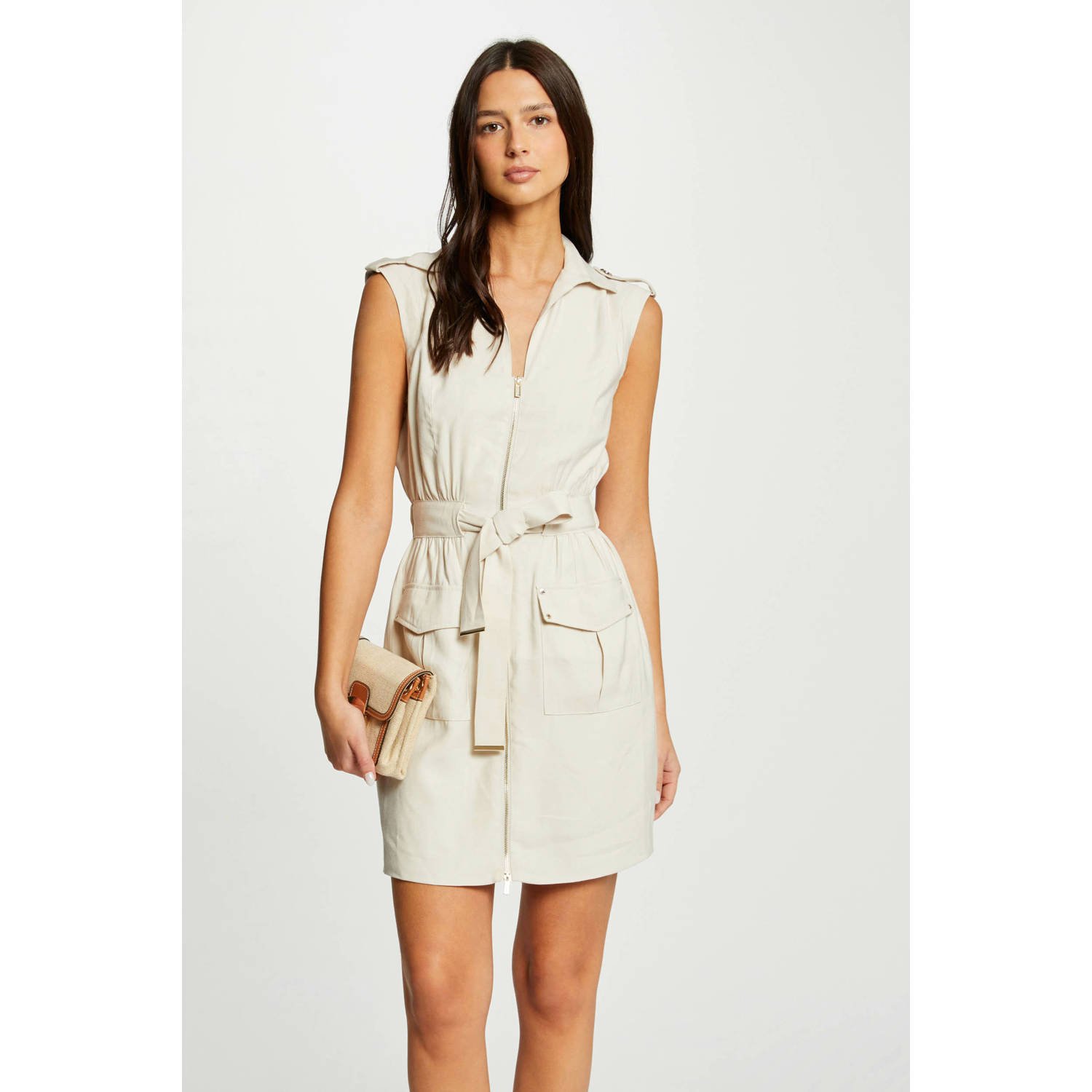 Morgan jurk beige