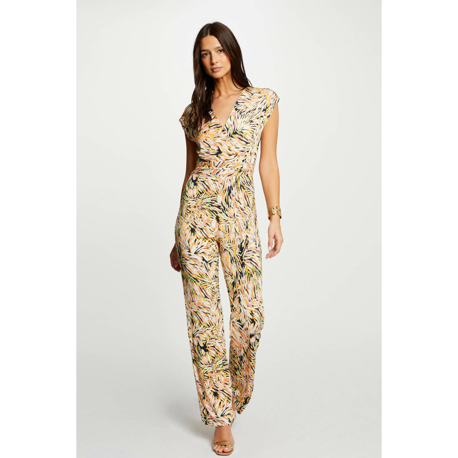 Morgan jumpsuit met all over print multi